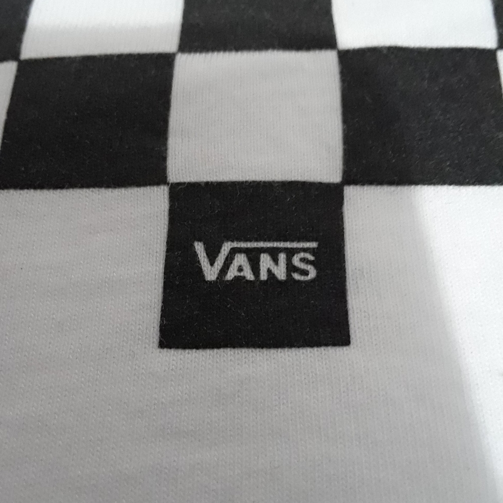 Vans Crop Top White Long Sleeve Womens Shirt - Picture 8 of 9
